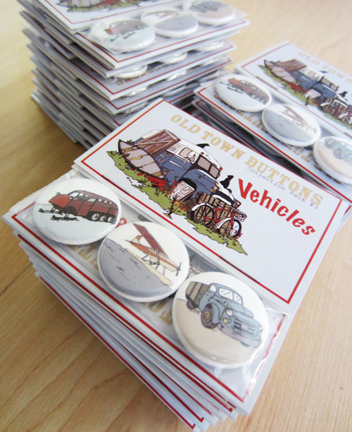 Old Town Buttons! Vehicles